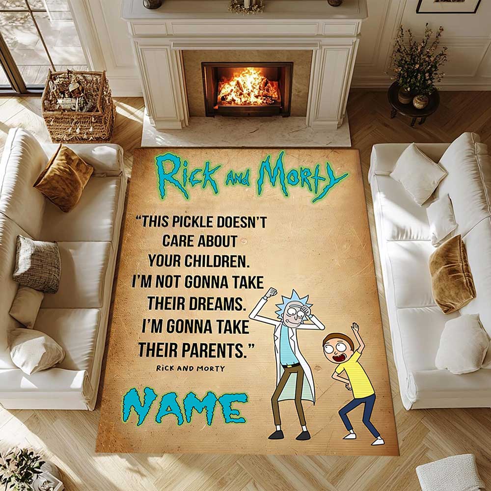 Warnermedia (18) Customize your name rug, office chair cushion, home bedroom living room gift.