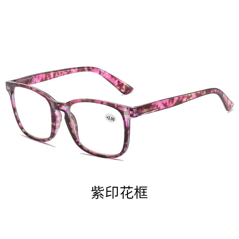 

Очки для чтения с защитой от синего света, с квадратной оправой, для женщин, высокой четкости, для пожилых, прозрачные пресбиопические линзы, мужские очки +4.0