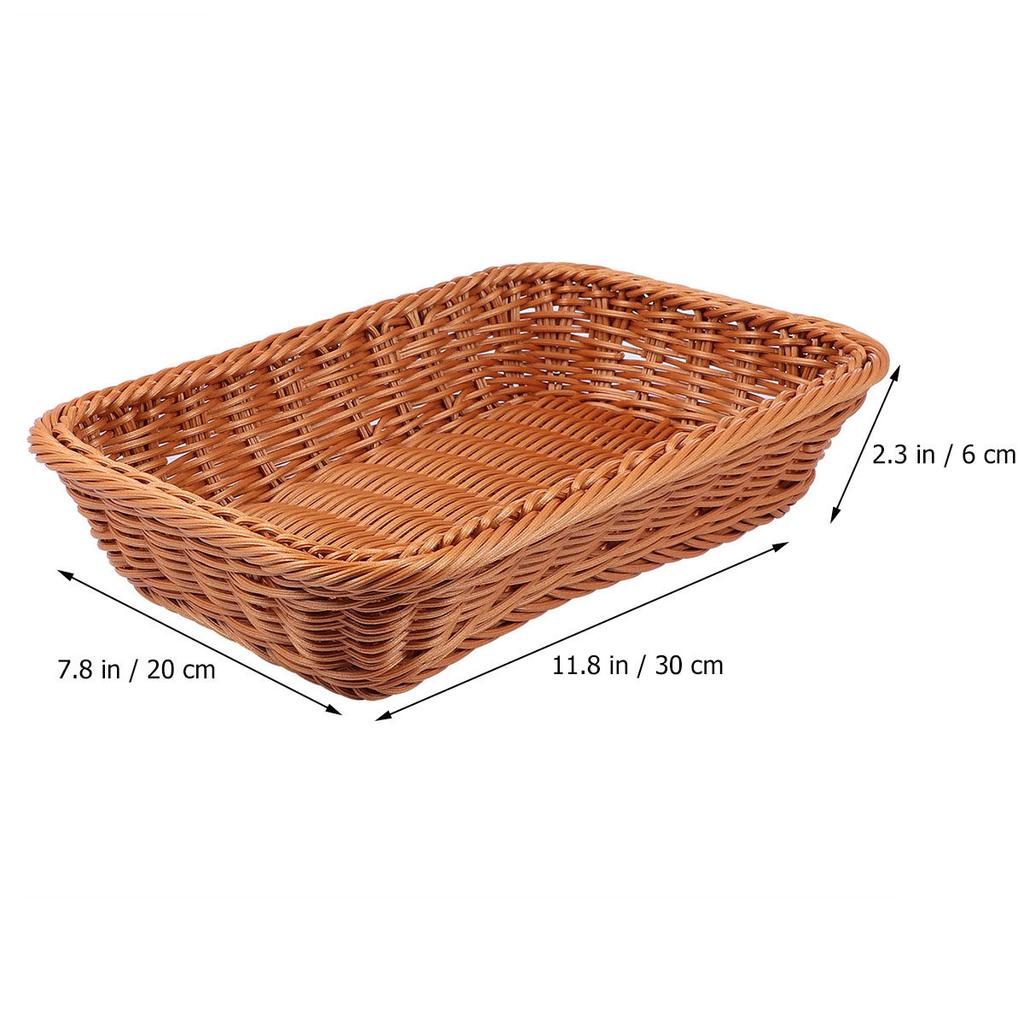 1Pcs Rustic Woven Storage Basket Premium Material Fruit Vegetable Basket with Open Design for Easy Access Ideal for Kitchen
