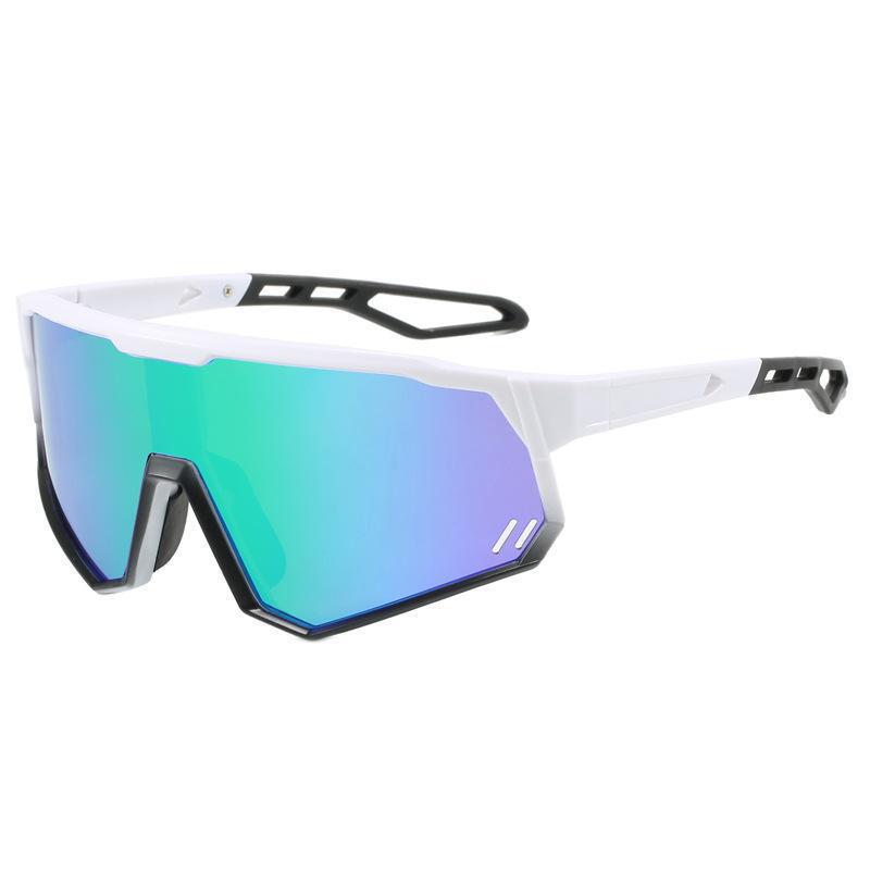 Polarized Iridescent Large Frame Cycling Glasses – Wind & Sandproof for Men & Women