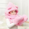 Kids' Plush Hat, Scarf & Gloves Set - Warm, Thickened, One-Piece for Boys & Girls, Autumn/Winter Parent-Child Style