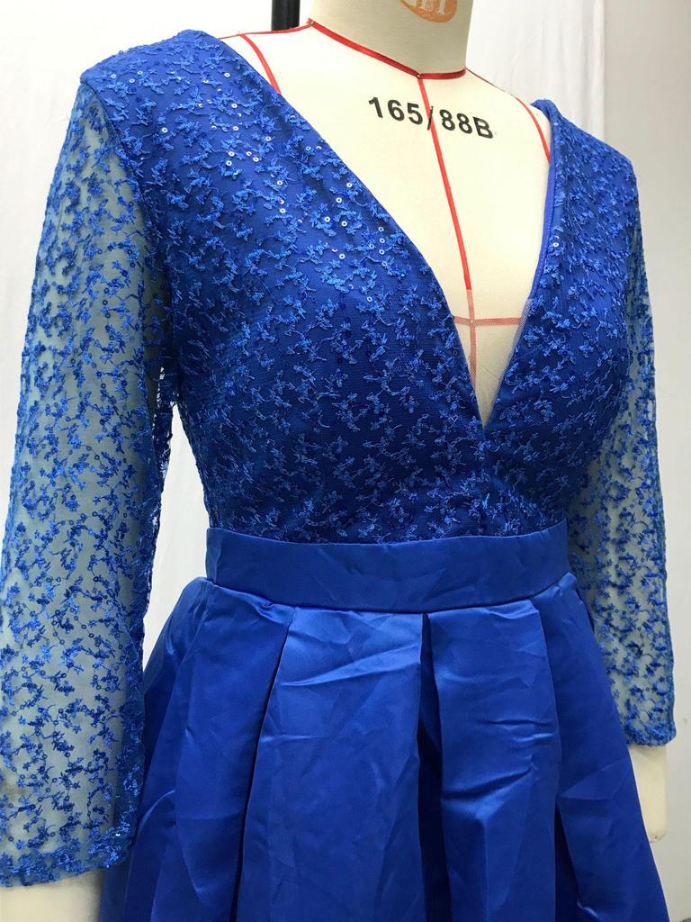 2025 Spring/Summer Women's European and American Lace Sequin Evening Gown with Train