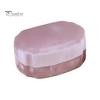 Wedding Souvenir Jewelry Box Velvet Mini Ring Box, Multi Slots Soft Inner Organizer, Portable Case for Travel Oval Shape Storage Proposal Engagement