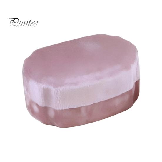 Wedding Souvenir Jewelry Box Velvet Mini Ring Box, Multi Slots Soft Inner Organizer, Portable Case for Travel Oval Shape Storage Proposal Engagement