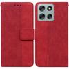 For Motorola Moto G56 5G Case Geometry Pattern Leather Wallet Phone Cover with Wrist Strap
