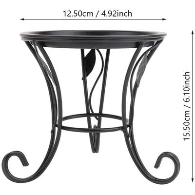 ABWR-Flower Stool Metal Flower Stand,European Style Stool Balcony Floor Garden Flower Pot Planter Holder Decor Plant Shelve