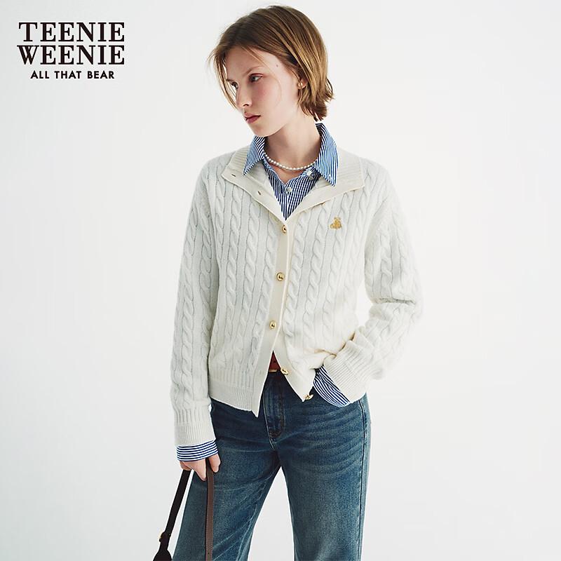 Teenie Weenie Women's Bear Cartoon Knit Cardigan
