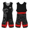 Tuta Singola da Wrestling per Uomo Donna Uniforme Alta Elasticità Tuta da Allenamento Competizione Freestyle