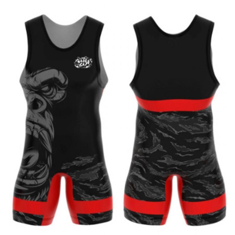 Tuta Singola da Wrestling per Uomo Donna Uniforme Alta Elasticità Tuta da Allenamento Competizione Freestyle