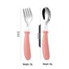304 Stainless Steel Children's Cutlery Set - Spoon & Fork 3-Piece for Outings