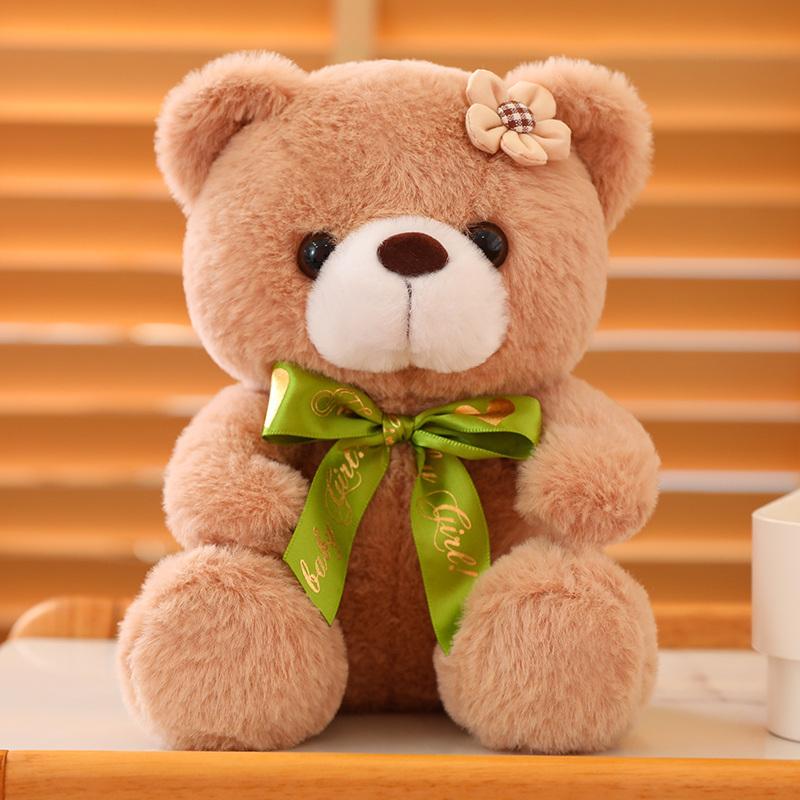 1pc 20CM Super Cute Sitting Teddy Bear Plush Toys Kawaii Bear Plush Dolls Lovely Pillow Stuffed Soft for Birthday Gift