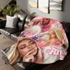 SpanishB Bad singer G Gyal Blanket For Sofa Office Bed Plane Travel Sleep Read Relax Camping Soft And Warm