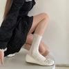 Spring And Summer Thin Meat-Through Lace Tube Socks Women'S White Hollow Mesh Stacking Socks Japanese Sweet Calf Socks