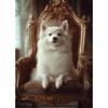 Dog Royal Portrait Alaskan Malamute Basset Hound Bulldog Poster Print Wall Art Pictures Canvas Painting Room Home Decor Gift