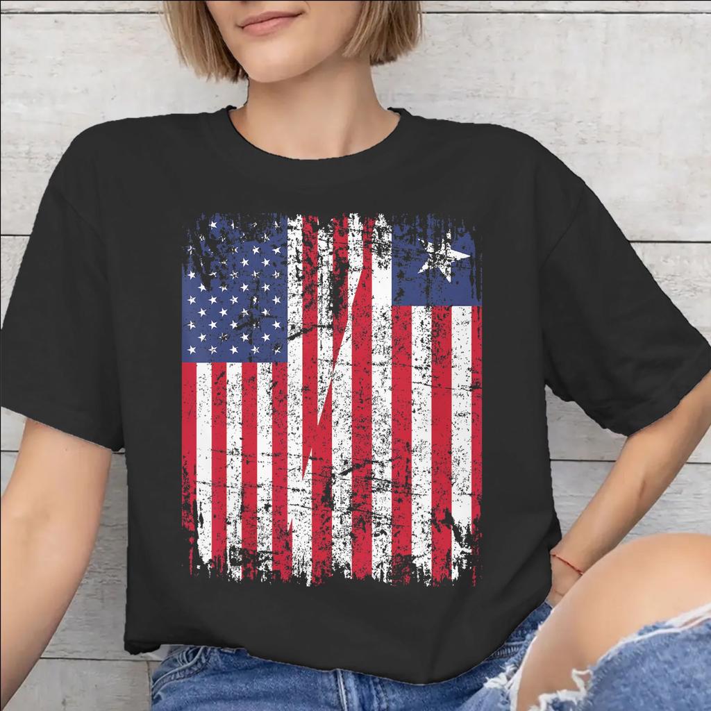 Men Women Liberia Independence Day T Shirt Cotton Graphic Printing TShirt Clothing Outfits