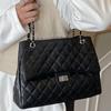 Modna torebka typu commuter z łańcuszkiem w kształcie diamentu, damska, zimowa, nowa torba typu tote, casualowa, prosta torba na ramię