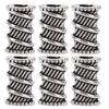 50pcs Viking Beard Beads Tubular Thread DIY Making Moderate Size Alloy Material Comfortable Edges Hair Beads