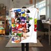 1 pièce Couverture en Flanelle avec Impression Son Goku, Haute qualité Toutes Saisons, Décoration de Maison, Chaleur et Confort, Parfait pour les Cadeaux de Noël
