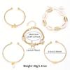 Bohemian Vacation Bracelet Set Women's Summer Beach Dopamine Starfish Shell Contrasting Color Rice Bead Bracelet
