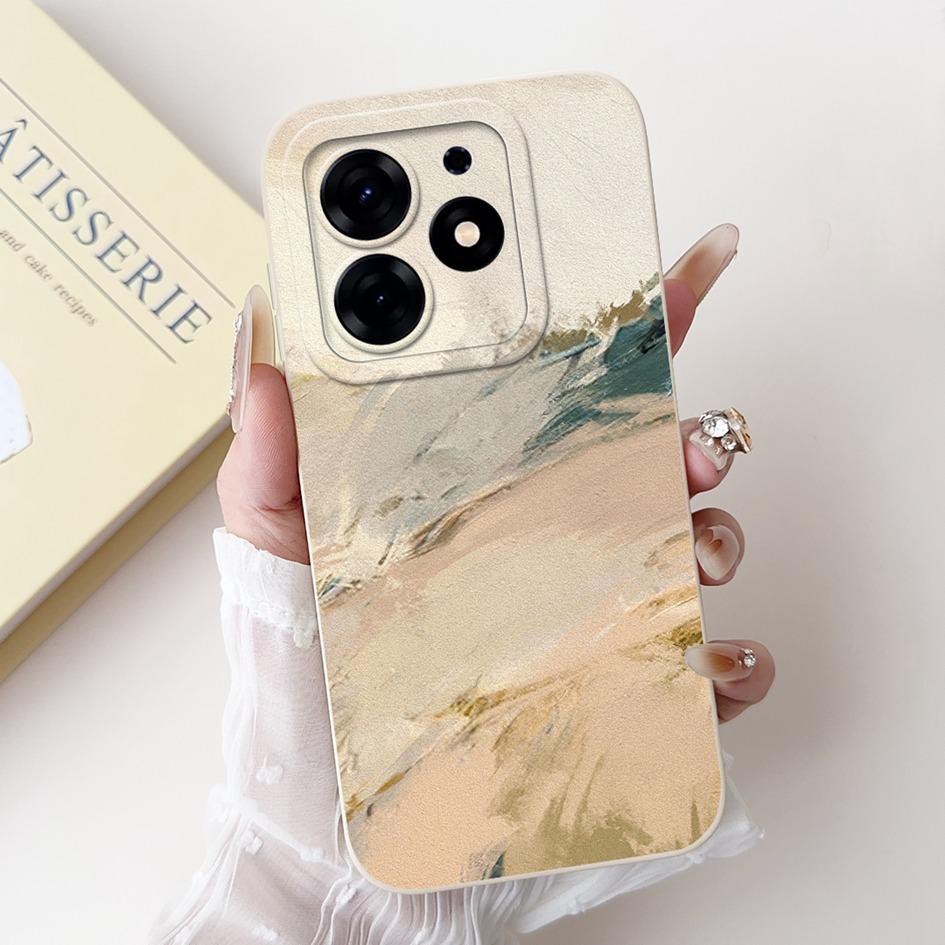 For Tecno Spark 10 Pro Case Cartoon Flower Liquid Silicone Shockproof Cover For Tecno Spark10 Pro Spark 10Pro 4G KI7 Phone Cases