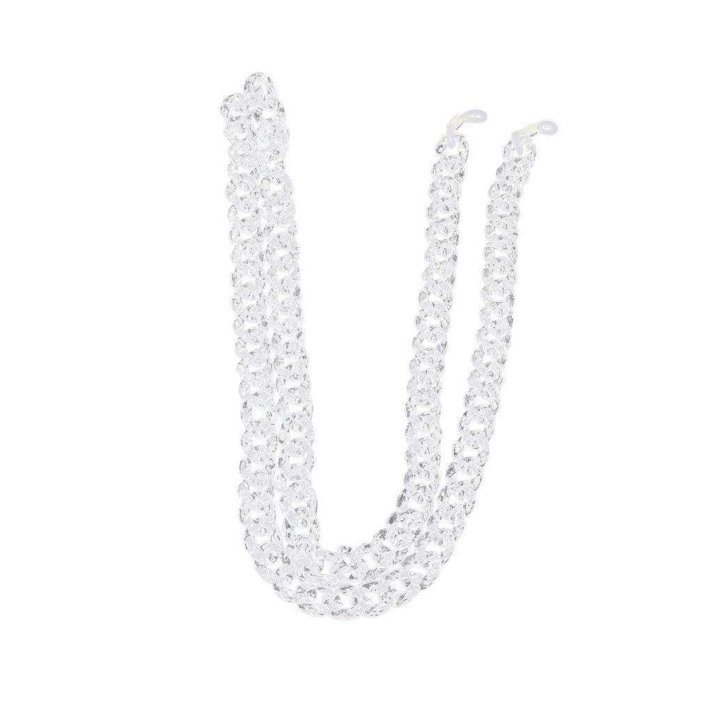 Women S Eyeglass Chains Transparent Acrylic AntiLost Stylish Sunglasses Chain Holder