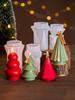 3D Christmas Tree Candle Silicone Mold DIY Christmas Candle Making Kit Handmade Soap Mould Plaster Resin Tools Holiday Gifts