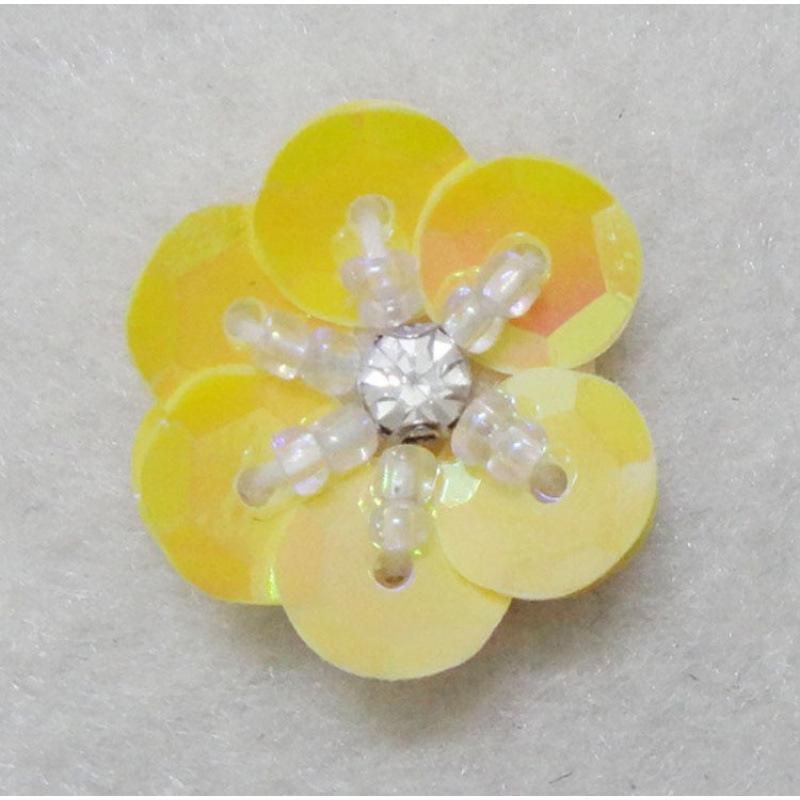Hand-Sewn Sequin Flower Patches for Clothing, Hats, Bags, and Hair Accessories