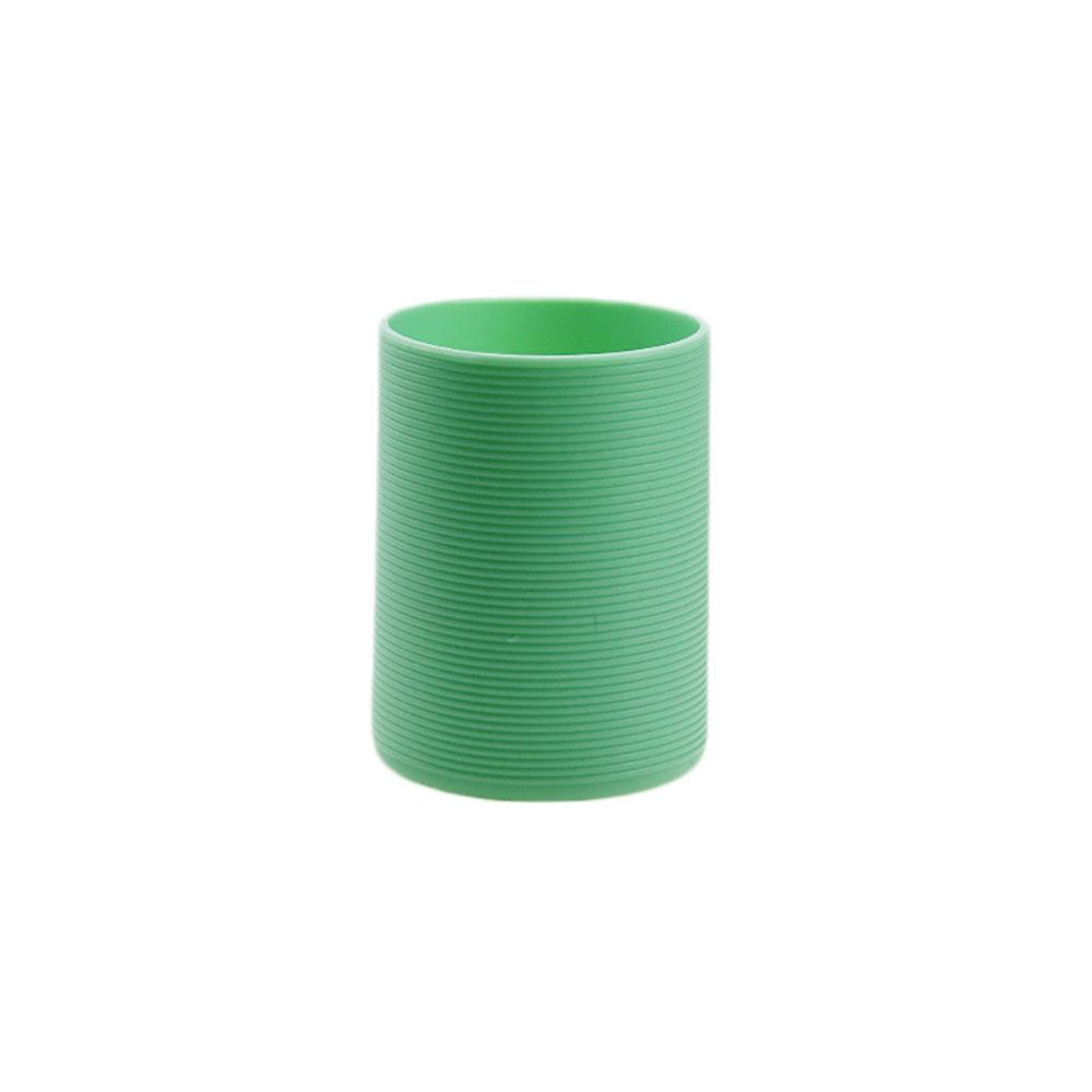 6.5CM Silicone Heat Insulated Cup Sleeve Stripes Non-slip Wraps Protective For Glass Cup Sleeve Water Bottle Kettle Cover