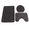 Conjunto de 3 Tapetes de Banheiro Forma U Tapete para Vaso Sanitário Tampa de Vaso Sanitário Tapete de Banho Absorvente de Água Antiderrapante Tapetes de Banho para Treinamento de Penico Crianças Adulto