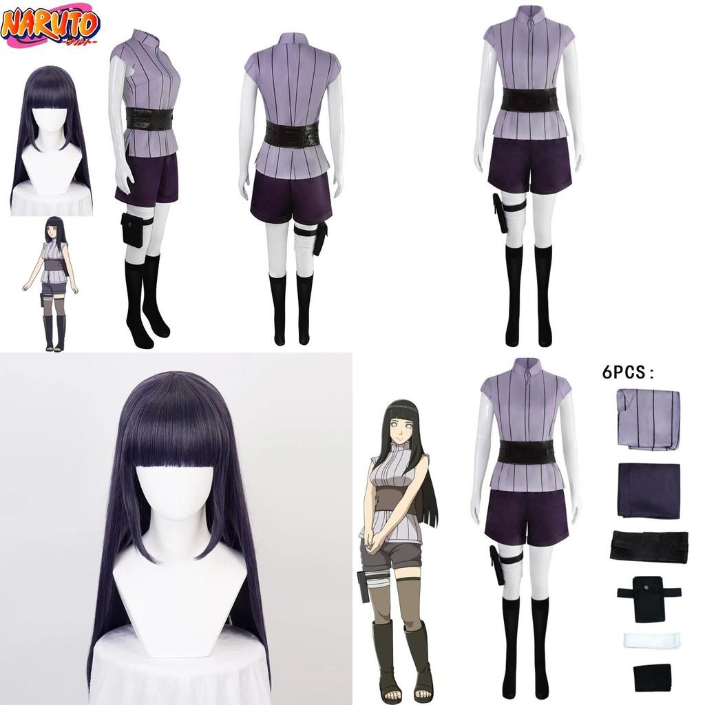 Naruto Hyuga Hinata Cosplay Costume Halloween Outfit Carnival Set Gift