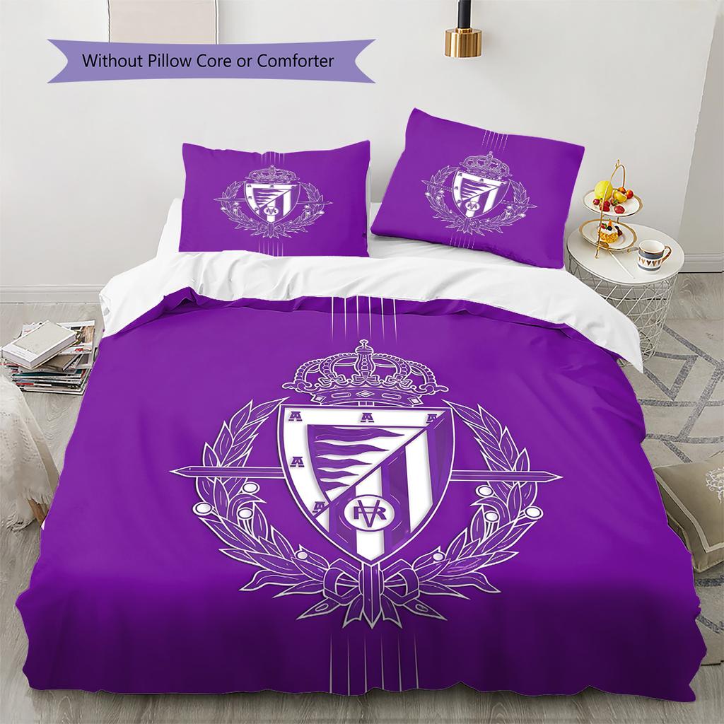 Real Valladolid Pattern Bedding Quilt Set Home Decoration Gift (1 * duvet cover + 2 * pillowcase without core)
