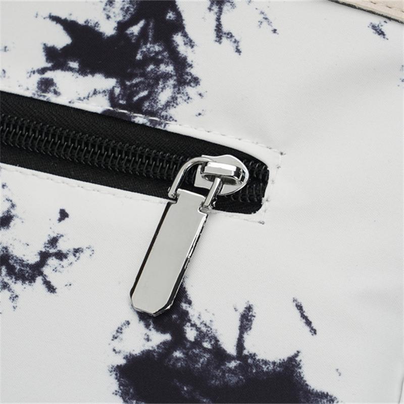 Цветной блок Оксфордский рюкзак Женский рюкзак в студенческом стиле Дорожная сумка розовый — фото 13