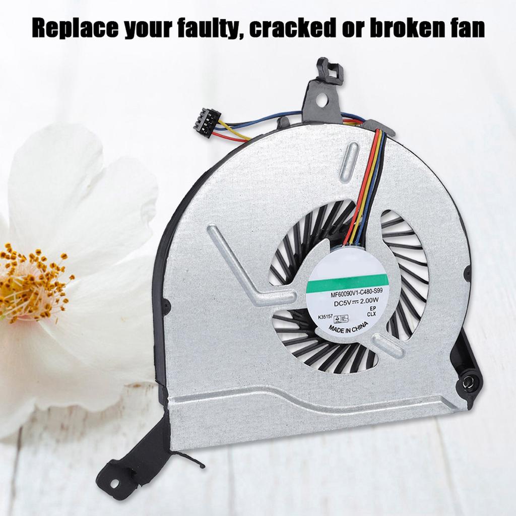 New CPU Cooling Fan 5V 4Pin Cooling Fan Cooler for HP 15‑V 15‑P 14‑V 767712‑001