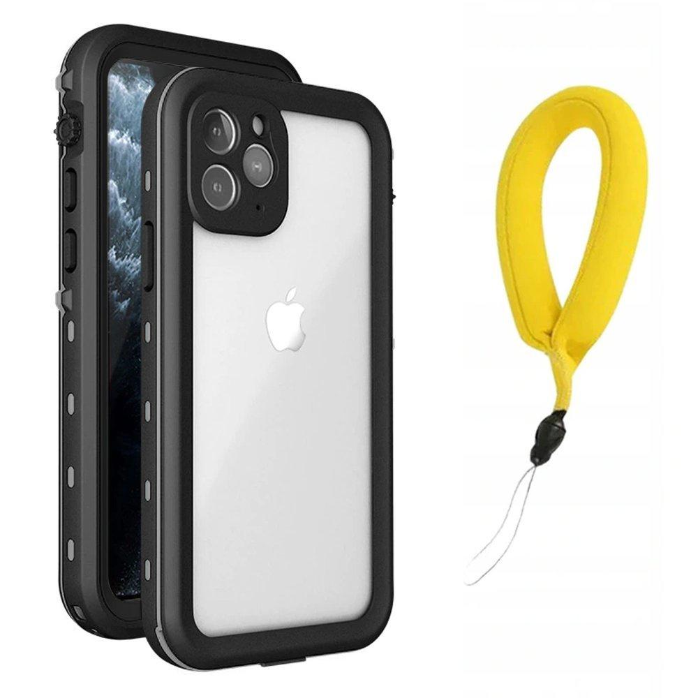 Waterproof Case + Strap for Apple iPhone 12 Mini (Black)