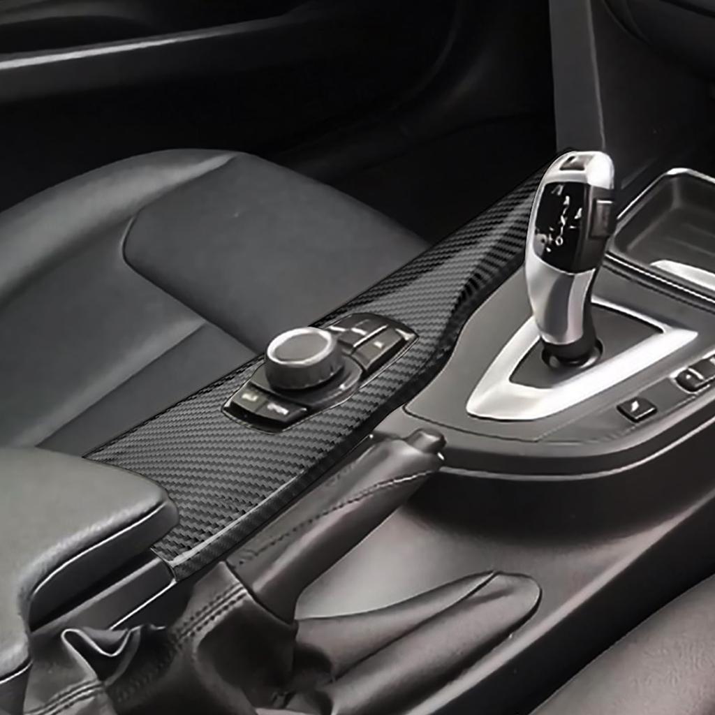 AIRSPEED Real Hard Carbon Fiber Console Multimedia Button Panel Cover for BMW and F36 3 Series and 4 Interior Stylish Custom Interior Car RHD F30,