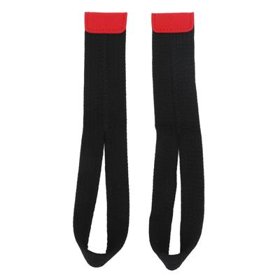 1 Paar Handgelenkbandage zum Heben, weiches Polyester, feste Anti-Rutsch-Handgelenkbandage für Krafttraining im Fitnessstudio, Schwarz