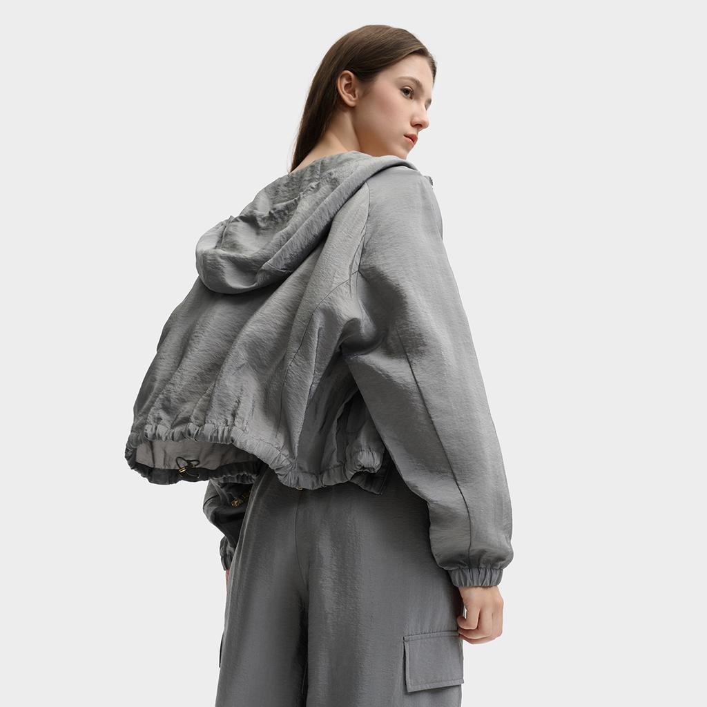 New FILA MILANO Collection Jacket Women's Xingji Gray F11W525701FDY