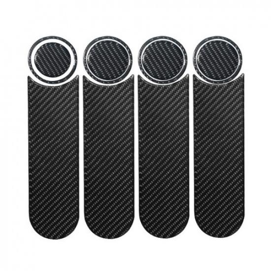 12Pcs Carbon Fiber Interior Door Panel Cover Trim For Ford Explorer 2008-2010