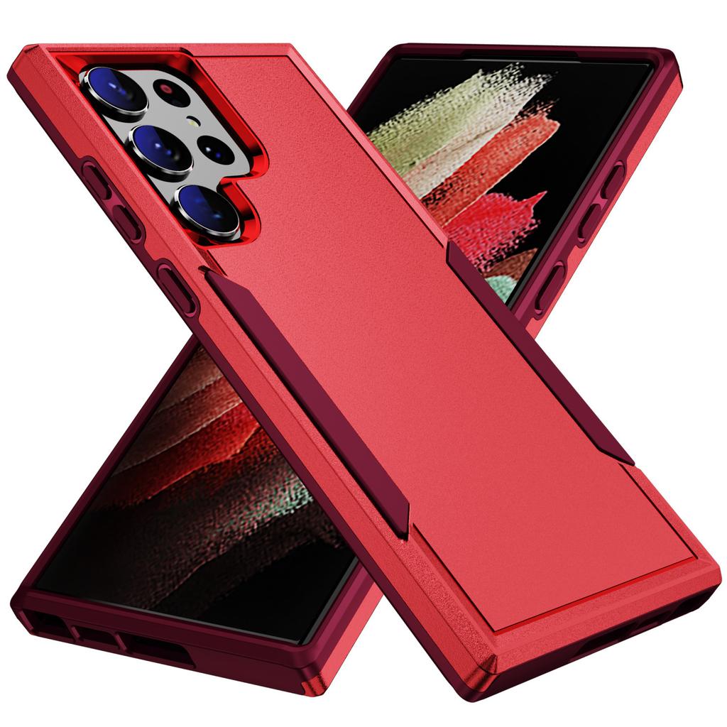 New Model Is Suitable for Samsung S25FE Trailblazer Two In One Mobile Phone Case S24 Contrasting Color Military Drop Protection Case