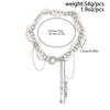 SHIXIN Fashion Imitation Pearl Short Choker Necklace Women Vintage Metal Tassel Chain Heart Pendant Necklace Jewelry on the Neck