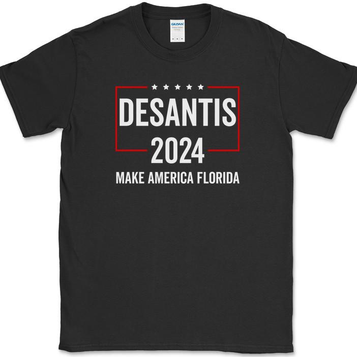 

DESANTIS 2024 Make America Florida T-Shirt Funny Political USA Election Tee L