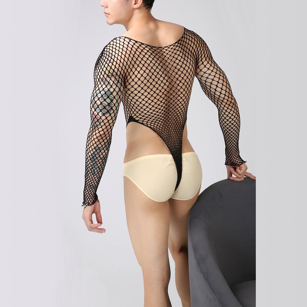 Men's Bodysuit Sexy See-Through Lingerie Costume