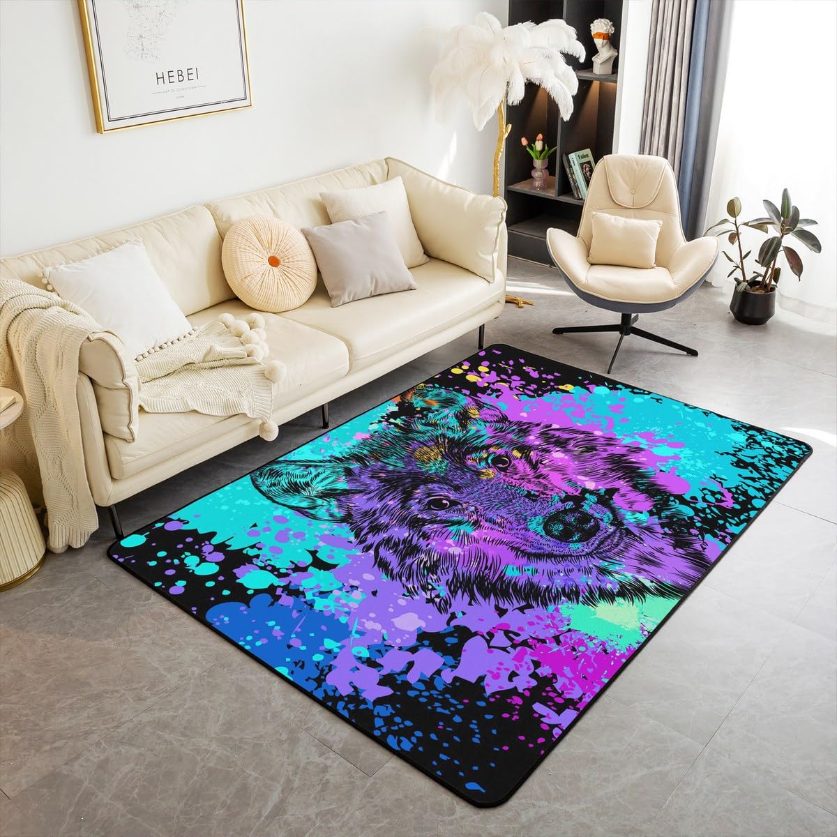 

Girls Strawberry Area Rugs 5x7, Kawaii Strawberry Non Shedding Rugs for Kids, Japanese Style Pink Cute Cartoon Fruit Food Theme Living Room 100cm x 120cm