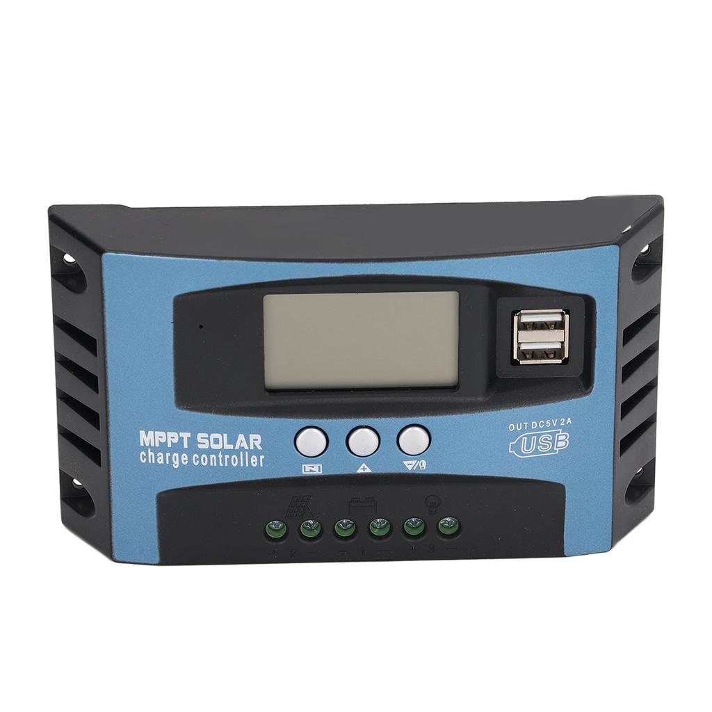 PV Controller with Duel Voltage Regulator LCD Multiple Protection MPPT Solar Panel Controller 12V 24V 30A