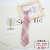 Tie Plaid Women Free Knotting Student College Style Japanese Short Uniform School Uniform Accessories Lazy