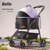 Bello Suministros para Mascotas Cochecito con Impermeable y Cojín de Asiento Extraíble para Perros