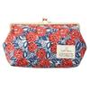 Cyalel Yahata Botanical Flower Clasp Large Travel Makeup Made In Lion Flower Red Purse, Capacity, 6-inch Pouch, Pouch, Japan, Design,