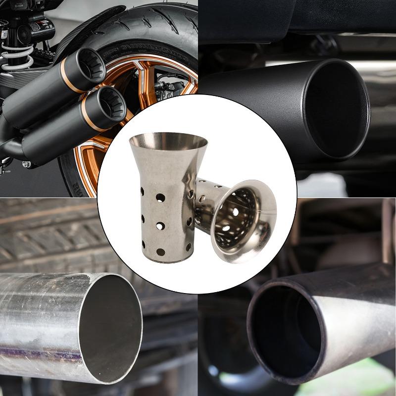 Universal Stainless Steel 51mm 61mm Exhaust Pipe Muffler DB Noise Sound Absorption for Honda Kawasaki Suzuki Noise Eliminator