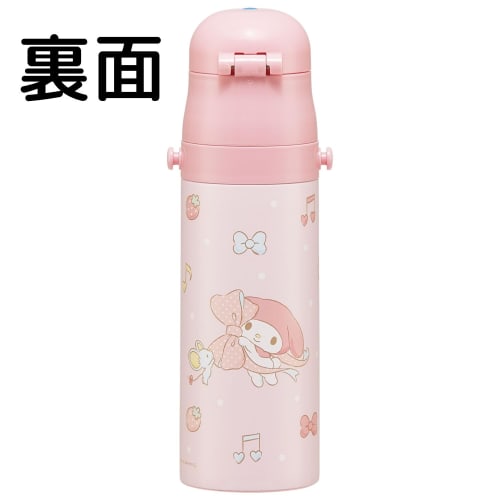 Skater Children's Water Bottle, 470ml, Direct Drinking, Sanrio My Melody Big Ribbon, Girls', Insulated, Stainless Steel, Lightweight, Sports Bottle, K