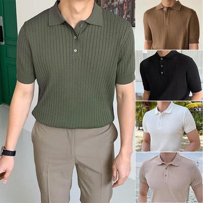 Pánské polo tričko s krátkým rukávem slim fit - Prodyšný letní top